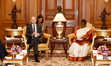 BERLIN : Chancellor of the Federal Republic of Germany Calls on the President