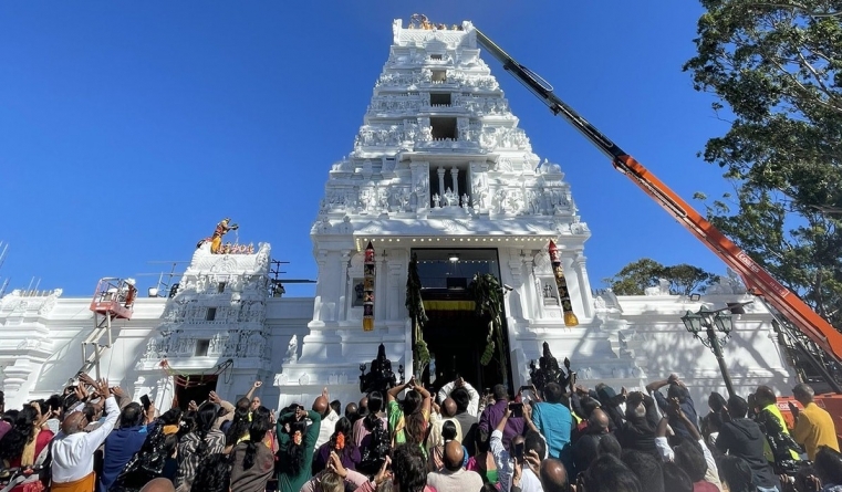 MELBOURNE: Thousands Attend Hindu Temple’s Restoration Ceremony In Australia