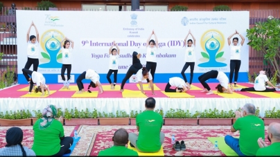 KUWAIT CITY: Indian Embassies In Japan, Kuwait Celebrate International Yoga Day