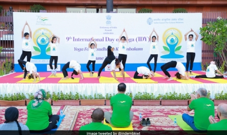 KUWAIT CITY: Indian Embassies In Japan, Kuwait Celebrate International Yoga Day