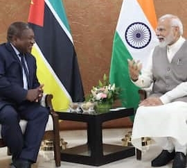 MAPUTO: PM Modi Meets Mozambique President In Gujarat, Defence, Trade Talks In Focus