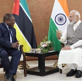 MAPUTO: PM Modi Meets Mozambique President In Gujarat, Defence, Trade Talks In Focus