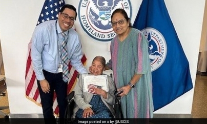 NEW YORK: “Age Is Just A Number”: 99-Year-Old Indian Woman Granted US Citizenship