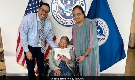 NEW YORK: “Age Is Just A Number”: 99-Year-Old Indian Woman Granted US Citizenship