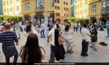 VIENNA: “Tick It Off Bucket List”: Garba By Indian Tourists In Austria Goes Viral